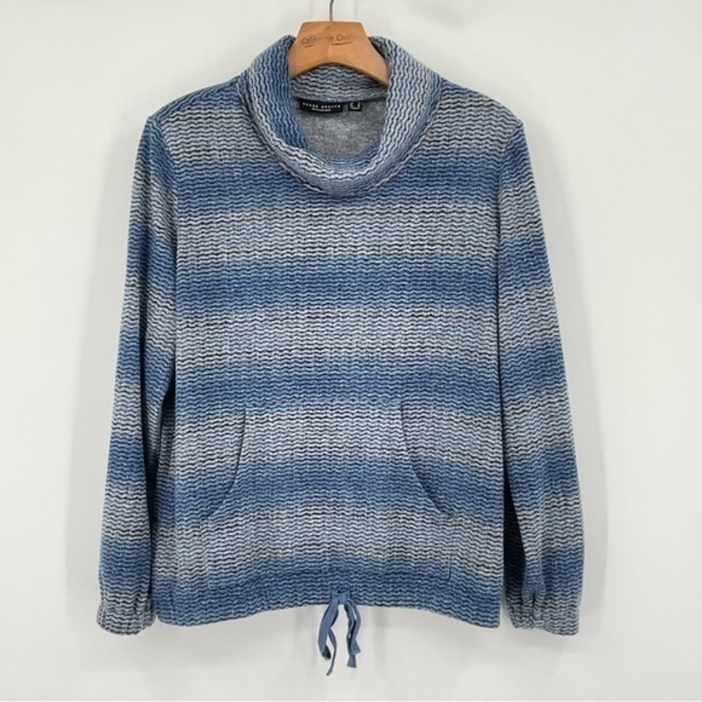 Susan Graver Weekender Blue/Grey Size Small N1